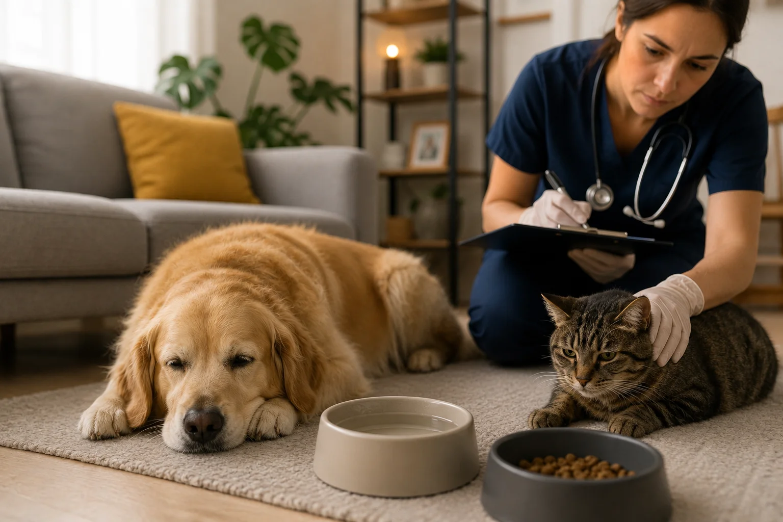 veterinary care in cozy home